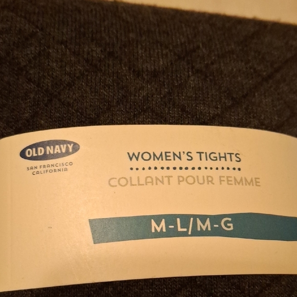 Old Navy Women's Gray Tights - Picture 2 of 3
